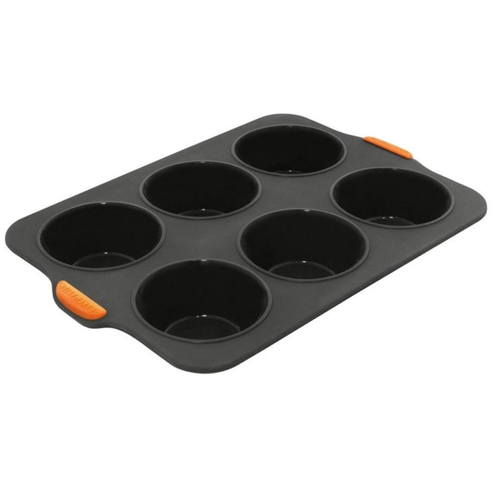 Bakemaster Silicone Large Muffin Pan - 6 Cup