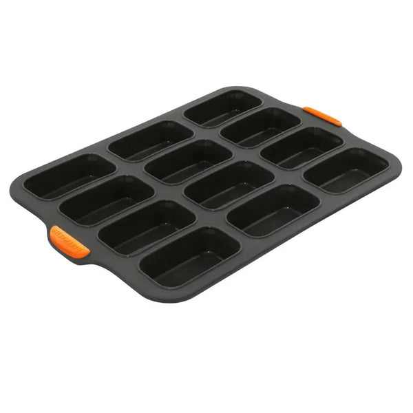 Bakemaster Silicone Mini Loaf Pan - 12 cup Bakemaster