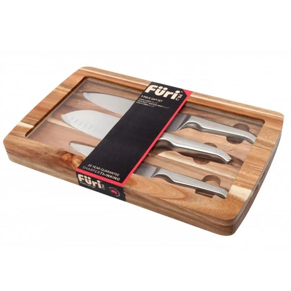 Furi Pro Acacia Knife Piece Set - 3 Piece Furi