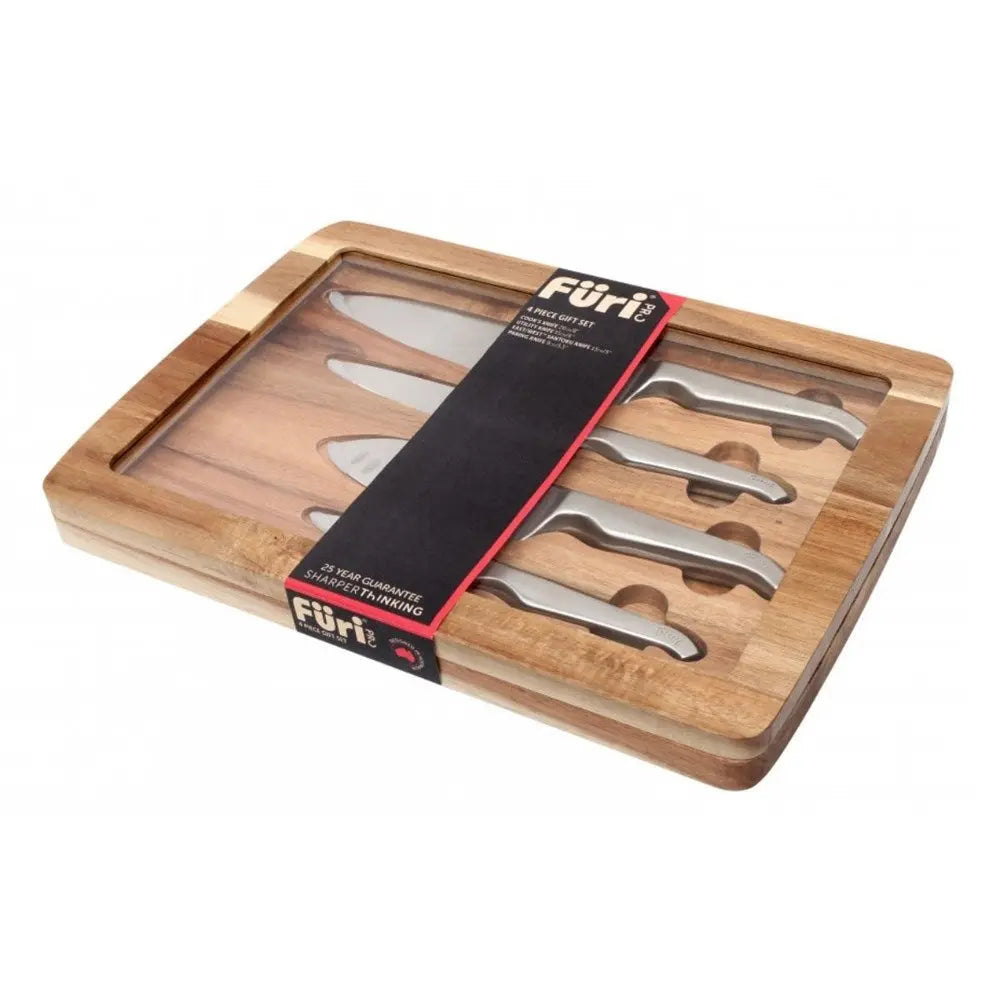 Furi Pro Acacia Knife Piece Set - 4 Piece