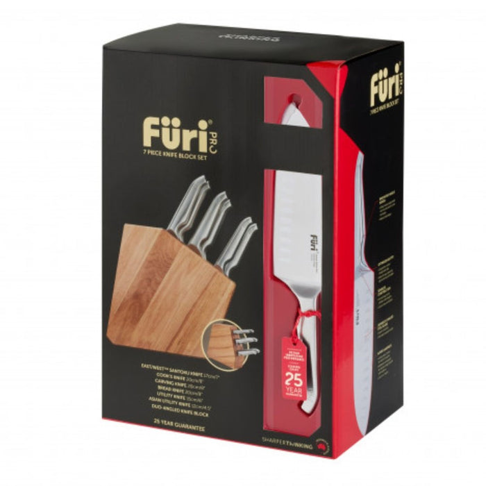 Furi Pro Duo-Angled Knife Block Set - 7 Piece