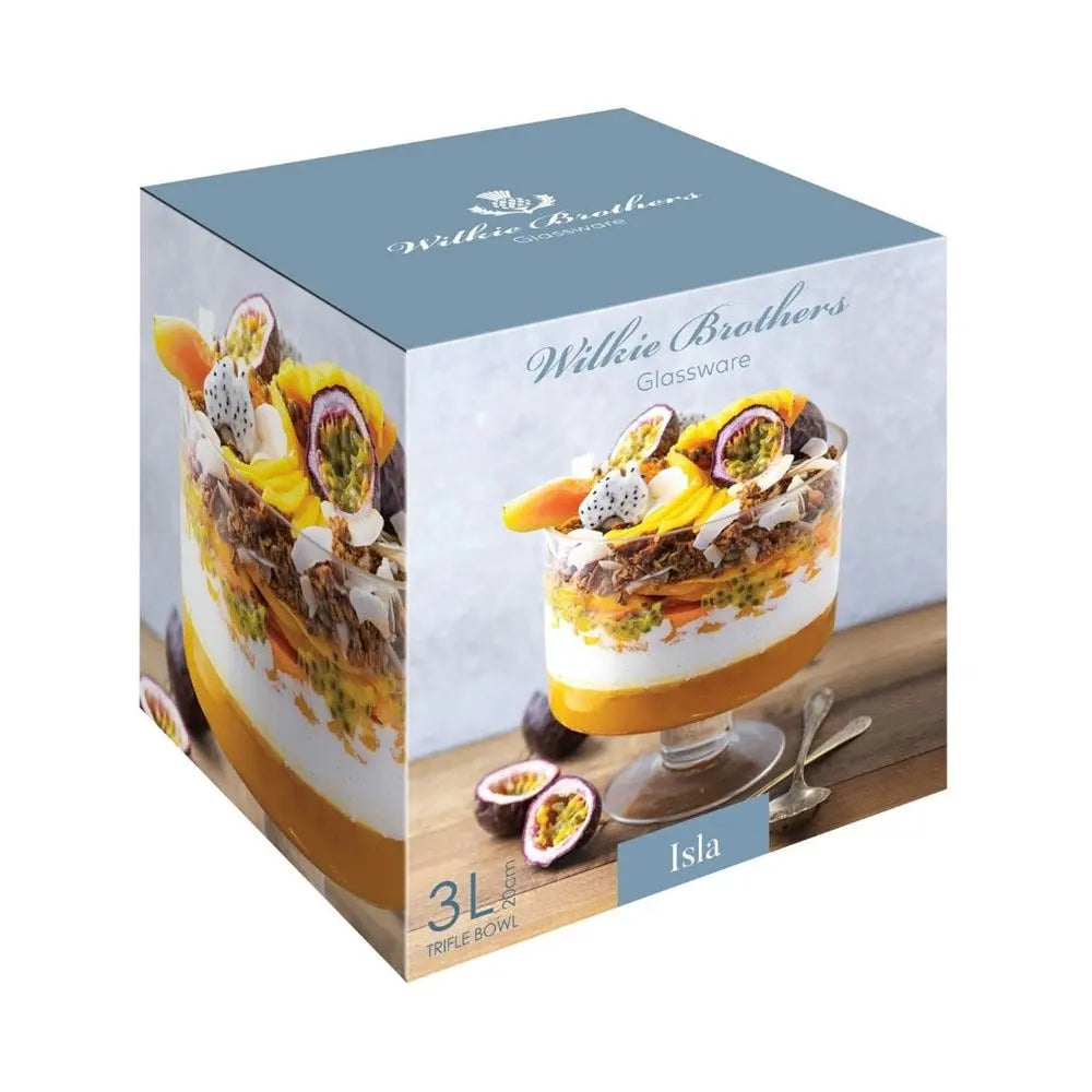 Wilkie Brothers Isla Glass Trifle Bowl - 20cm/3L Wilkie Brothers