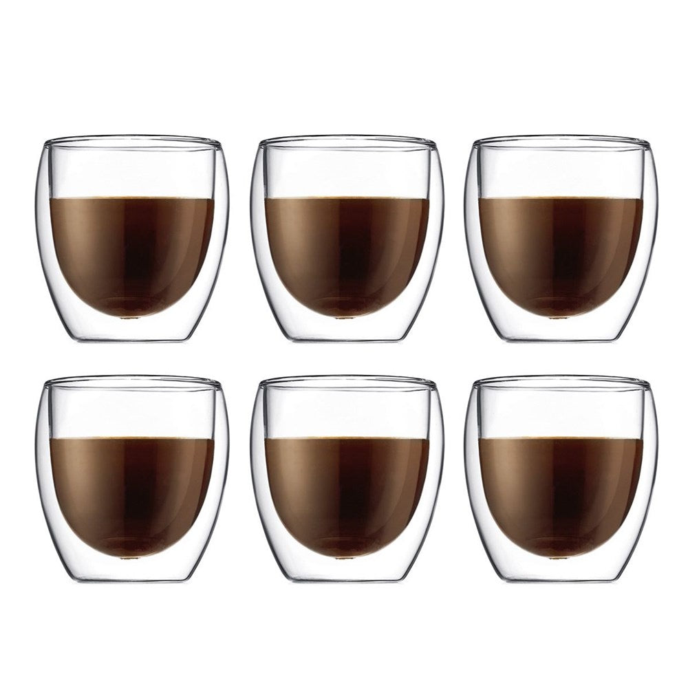 Bodum Pavina Double Wall Glass 6 Piece Set - 250ml