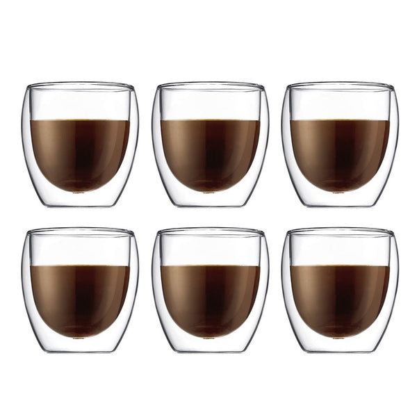 Bodum Pavina Double Wall Glass 6 Piece Set - 250ml