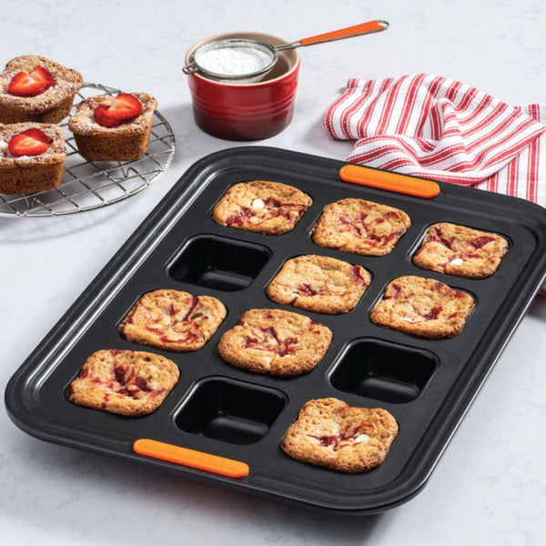 Le Creuset Toughened Non-Stick Brownie Tray - 12 Cup Le Creuset