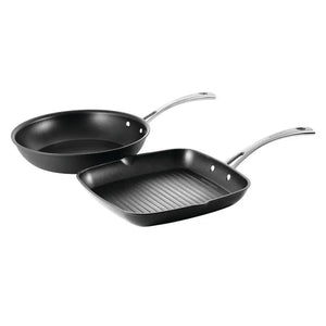 Cuisinart Chefs iA+ Hard Anodised Induction Grill & Fry Pan Set Cuisinart