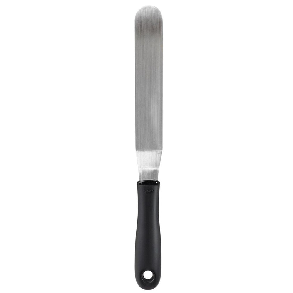 OXO Good Grips Bent Icing Spatula, Black/Silver