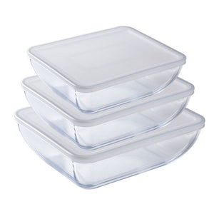 O'Cuisine 6 Piece Storage Set (3 Dishes + 3 Lids) O'Cuisine