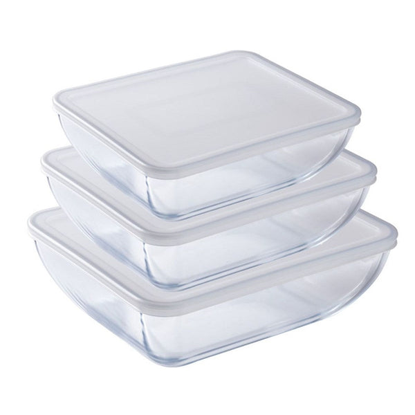 O'Cuisine 6 Piece Storage Set (3 Dishes + 3 Lids) O'Cuisine