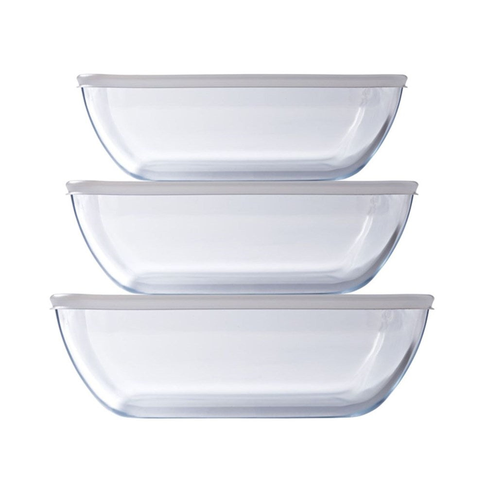 O'Cuisine 6 Piece Storage Set (3 Dishes + 3 Lids) O'Cuisine