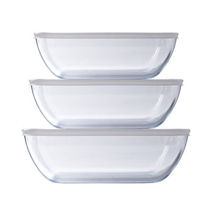 O'Cuisine 6 Piece Storage Set (3 Dishes + 3 Lids) O'Cuisine
