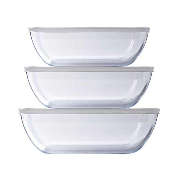 O'Cuisine 6 Piece Storage Set (3 Dishes + 3 Lids) O'Cuisine