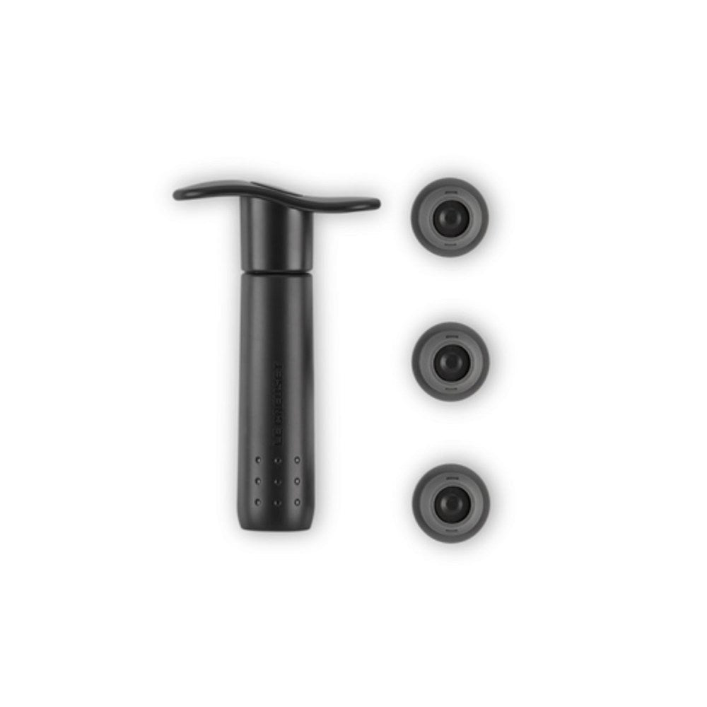 Le Creuset Wine Pump with 3 Stoppers (WA137) Le Creuset