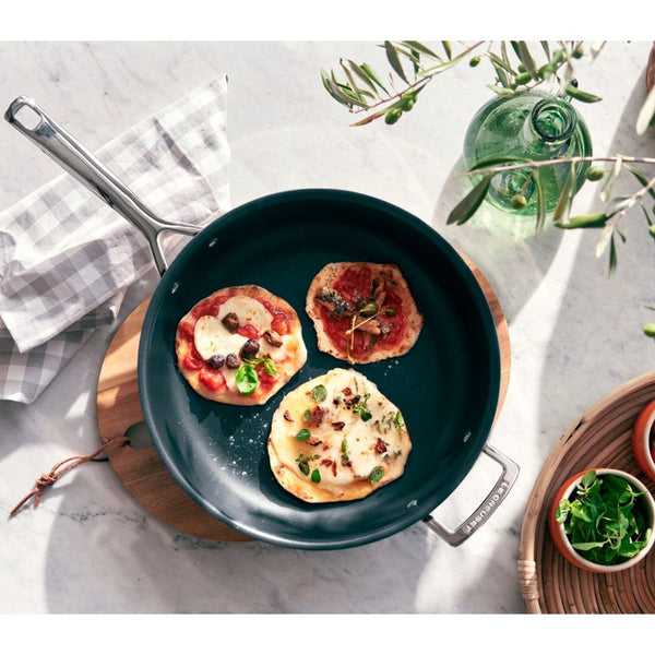 Le Creuset Toughened Non-Stick Deep Fry Pan with Helper Handle - 26cm Le Creuset