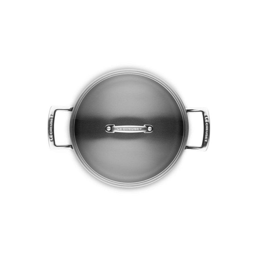 Le Creuset Toughened Non-Stick Sauteuse Pan with Lid - 24cm