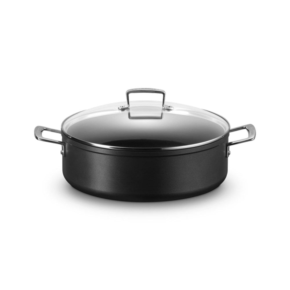 Le Creuset Toughened Non-Stick Sauteuse Pan with Lid - 30cm Le Creuset