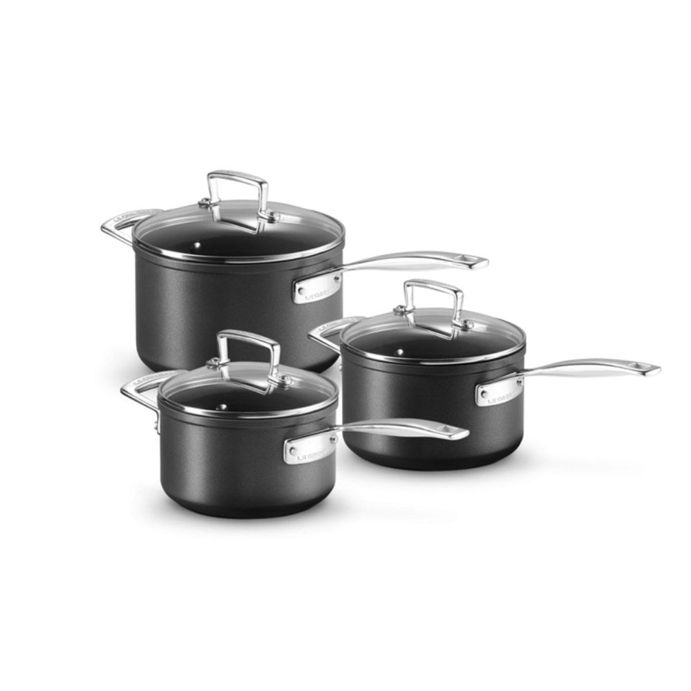 Le Creuset Toughened Non-Stick Saucepan Set - 3 Piece Le Creuset