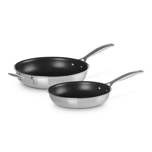 Le Creuset Classic 3 Ply Stainless Steel Non-Stick Fry Pan Set - 2 Piece Le Creuset