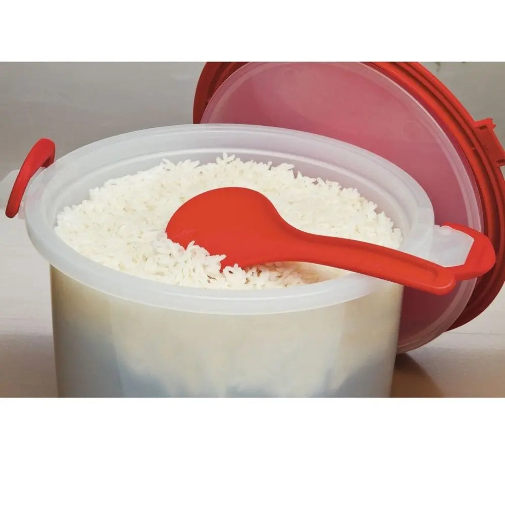 Progressive Microwave Rice & Pasta Cooker Set - 6 Piece Red