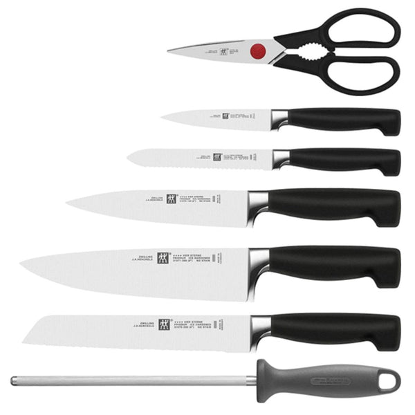 Zwilling J.A. Henckels Four Star Knife Block Set - 8 Piece - EXCLUSIVE OFFER Zwilling J A Henckels