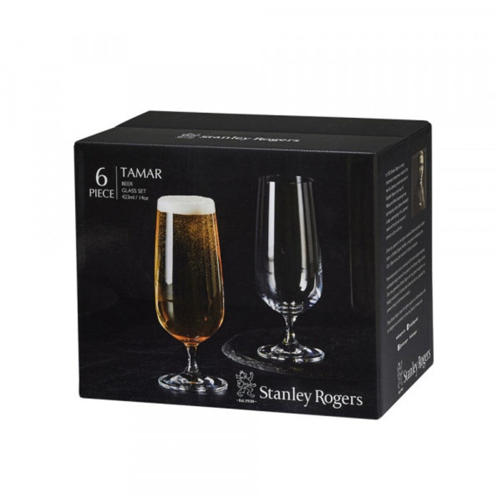 Stanley Rogers Tamar Beer Glasses - 423ml, 6 Pack Stanley Rogers