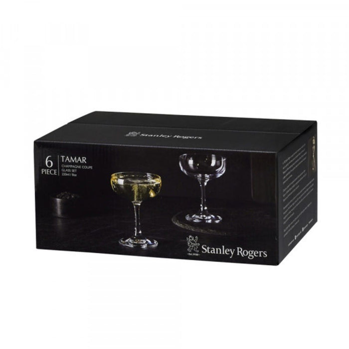 Stanley Rogers Tamar Coupe Glasses - 220ml, 6 Pack