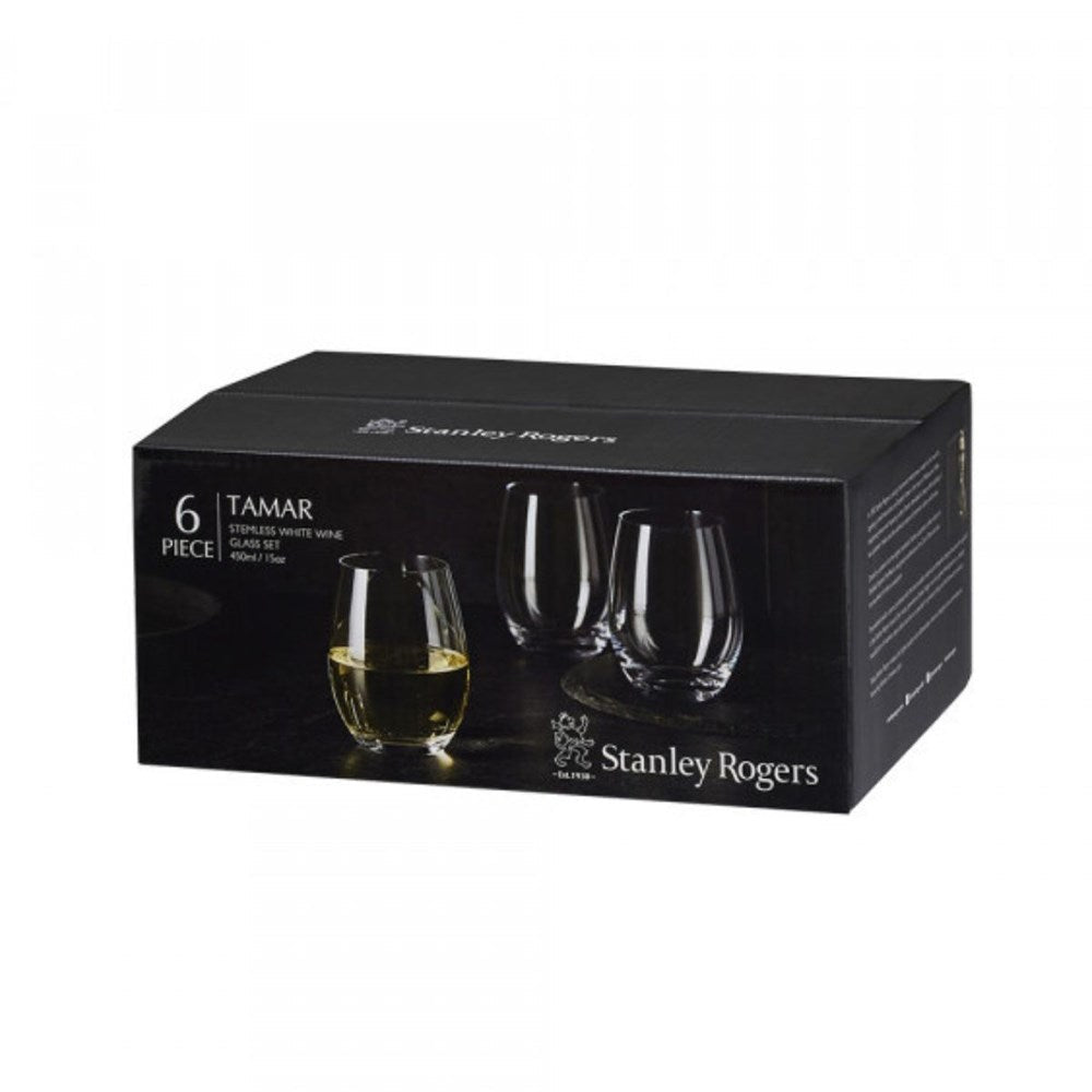 Stanley Rogers Tamar Stemless Wine Glasses - 450ml, 6 Pack Stanley Rogers