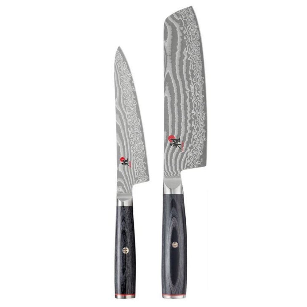 Miyabi 5000FCD Pakka Wood - 2 Piece Knife Set (Nakiri and Shotoh Utility) - Home Essentials