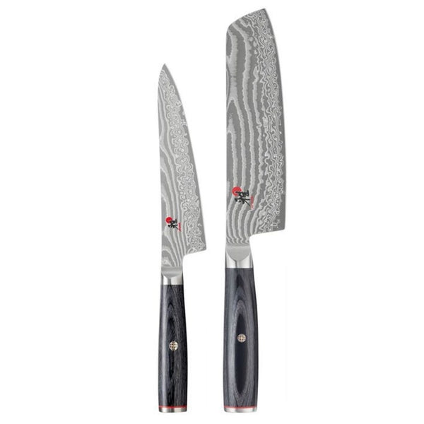 Miyabi 5000FCD Pakka Wood - 2 Piece Knife Set (Nakiri and Shotoh Utility) - Home Essentials