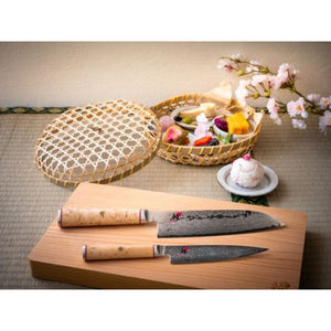 Miyabi 5000MCD Birchwood - 2 Piece Knife Set (Shotoh Utility and Santoku) Miyabi
