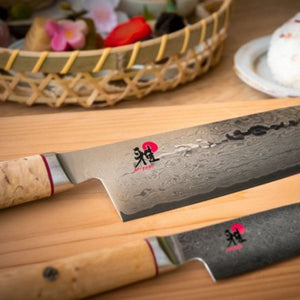 Miyabi 5000MCD Birchwood - 2 Piece Knife Set (Shotoh Utility and Santoku) Miyabi