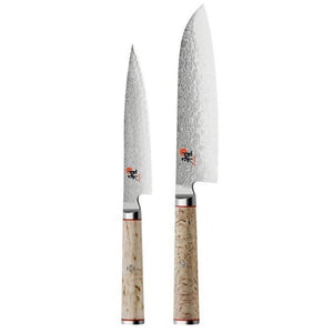 Miyabi 5000MCD Birchwood - 2 Piece Knife Set (Shotoh Utility and Santoku) Miyabi