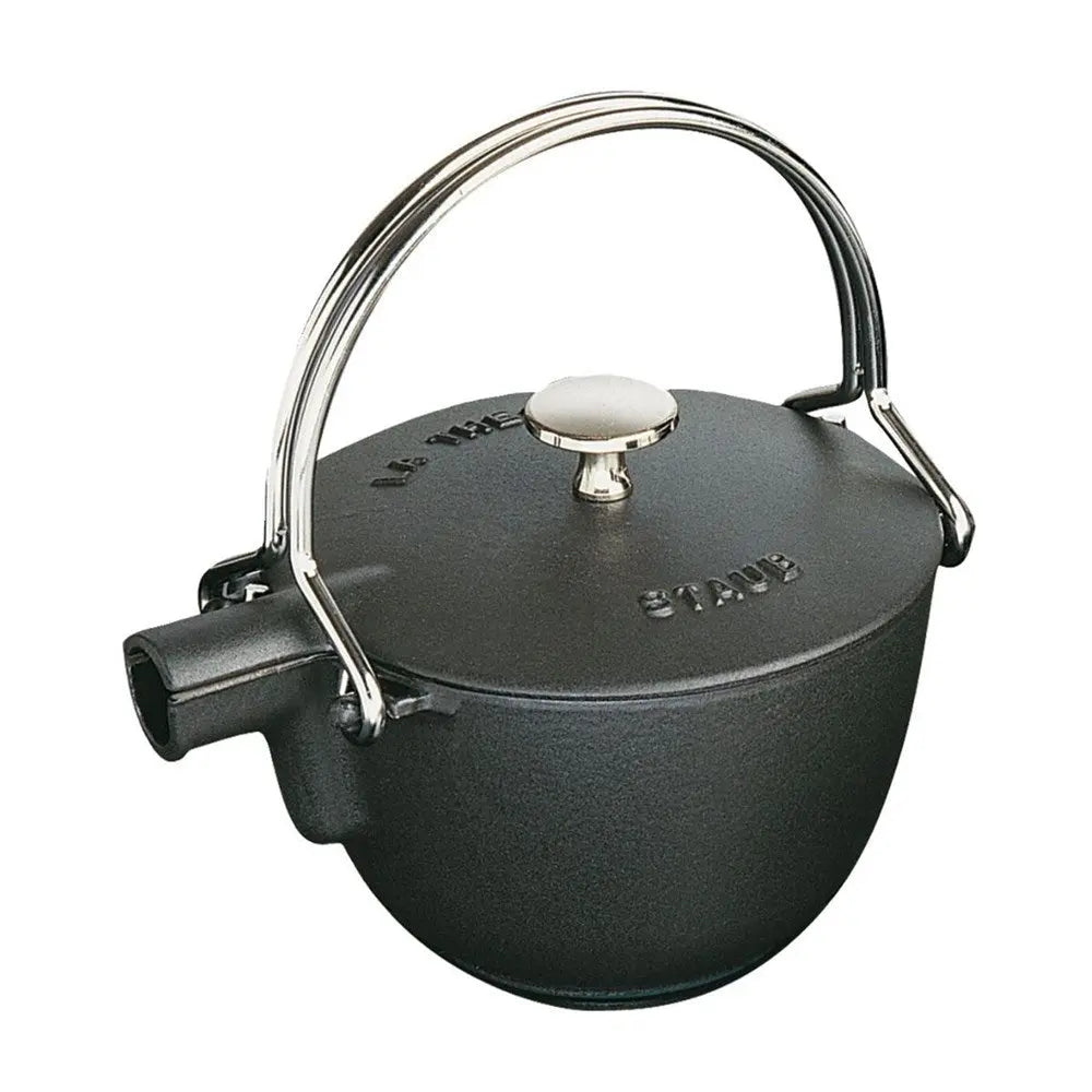 Staub Cast Iron Round Teapot With Tea Infuser - 1.15L Staub