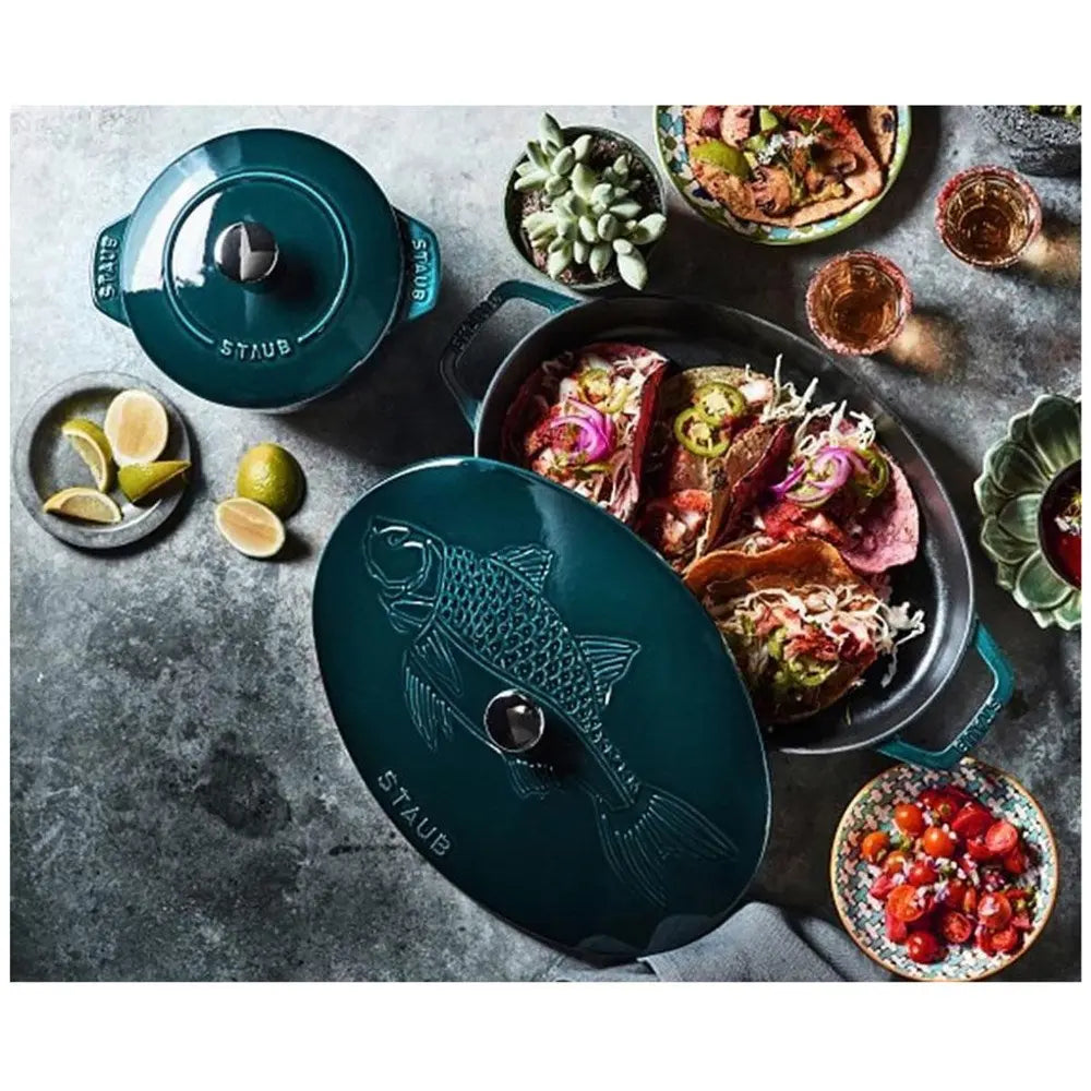 Staub Cast Iron Oval Fish Dish - 32cm Staub