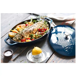 Staub Cast Iron Oval Fish Dish - 32cm Staub