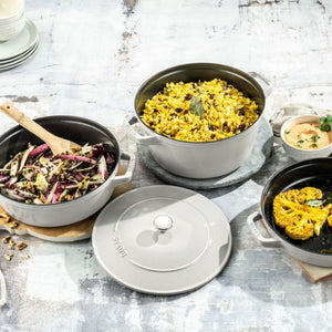 Staub Cast Iron Stackable Cocotte Set - 24cm, 4 piece Staub