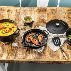 Staub Cast Iron Stackable Cocotte Set - 24cm, 4 piece Staub