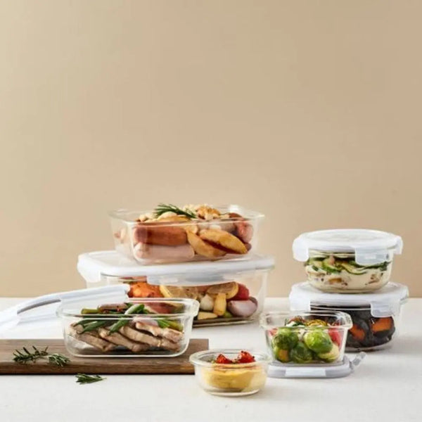 LocknLock Boroseal Heat Resistant Rectangular Glass Container - 630ml LocknLock