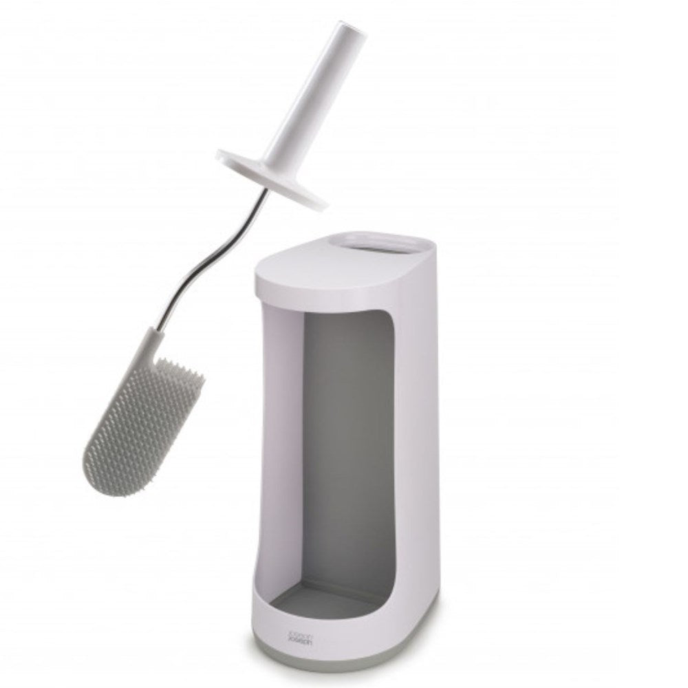 Joseph Joseph Flex Store Toilet Brush with Extra-large Caddy - Grey/White