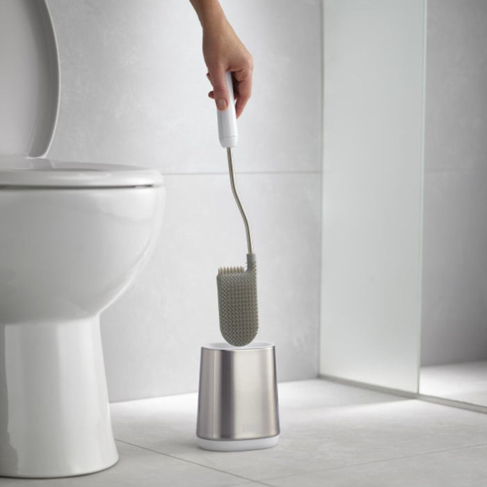 Joseph Joseph Flex Lite Steel Toilet Brush - White
