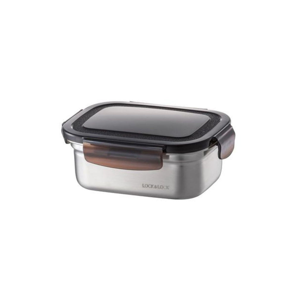 LocknLock Food-Safe Stainless Steel Rectangular Container - 500ml