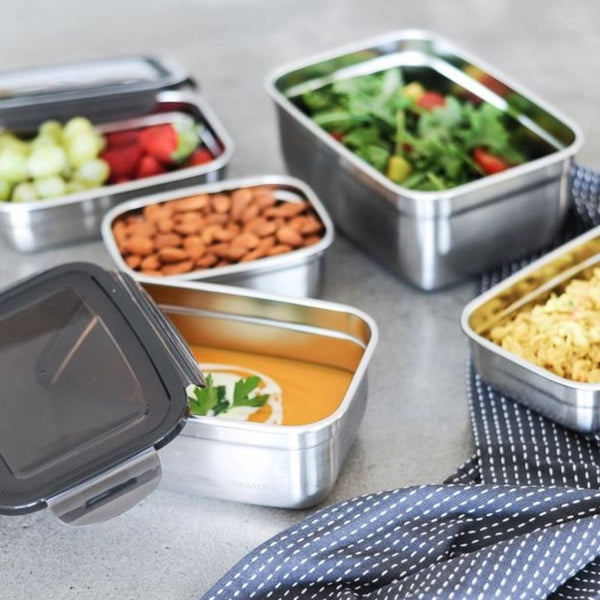 LocknLock Food-Safe Stainless Steel Rectangular Container - 320ml