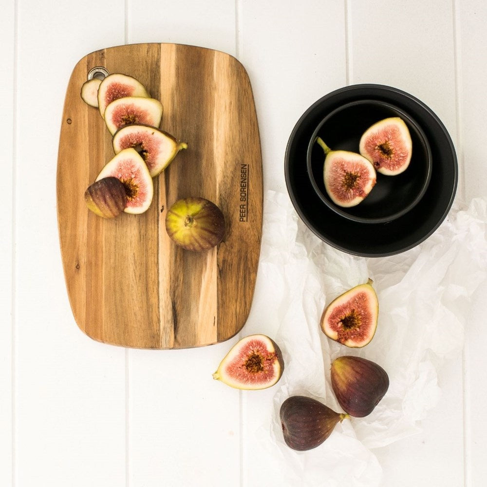 Peer Sorensen Acacia Wood Slim Line Curved Cutting Board - 32cm x 22cm Peer Sorensen