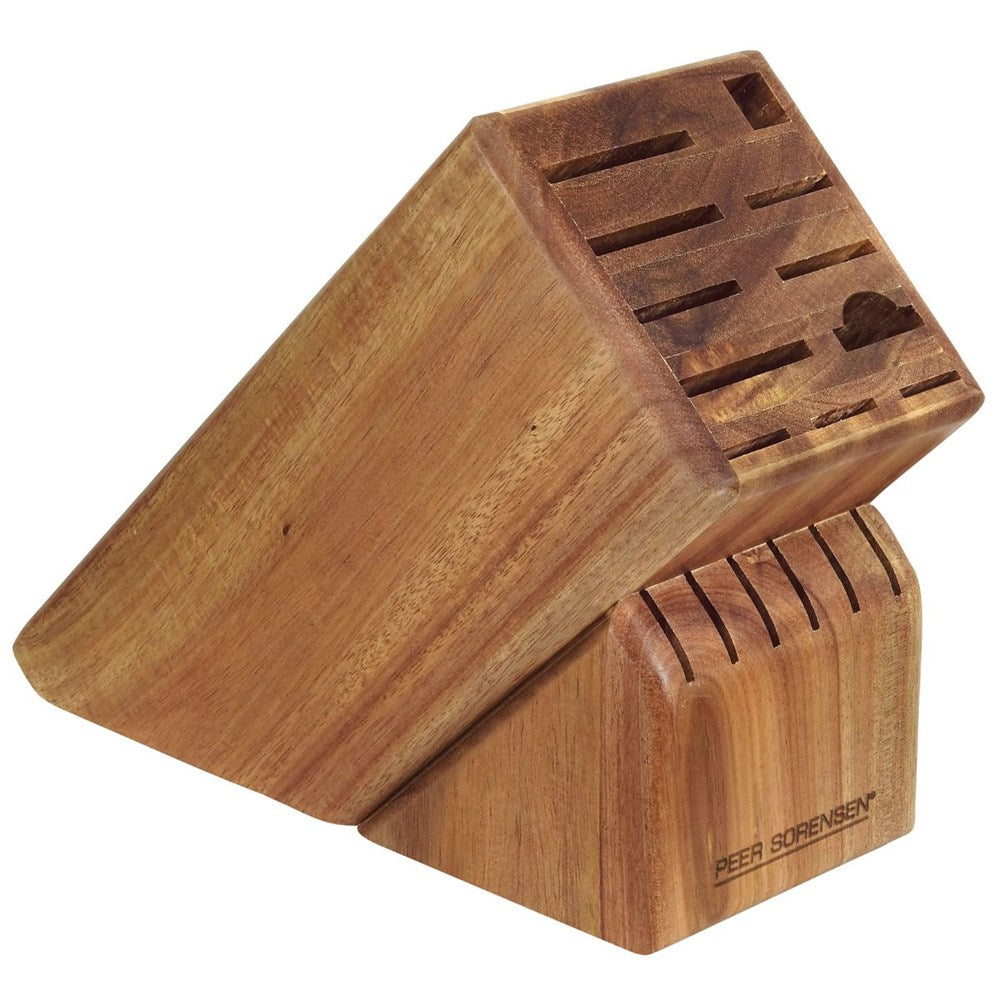 Peer Sorensen Acacia Wood Empty Knife Block - 17 Slot