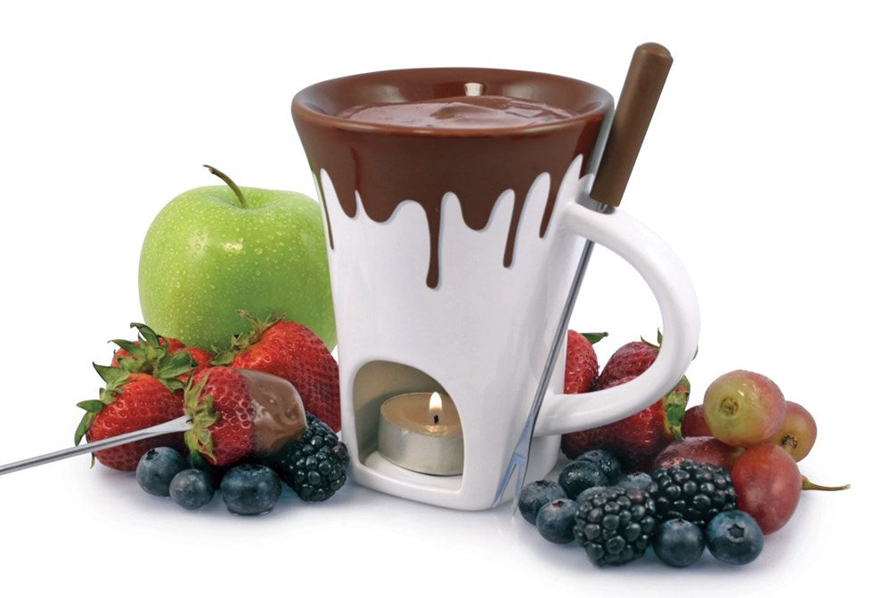 Swissmar Nostalgia 4 Piece Chocolate Fondue Mug Set - Home Essentials