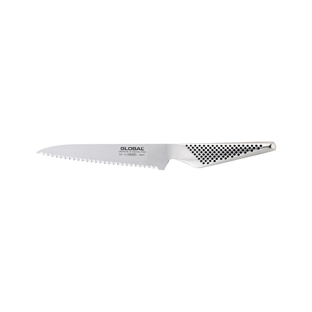 Global Classic Serrated Utility Knife - 15cm (GS14L)