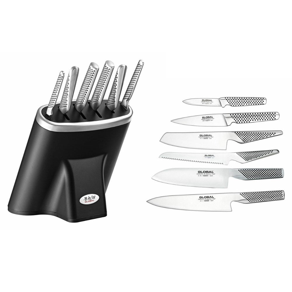Global Zeitaku Knife Block Set - 7 Piece Global