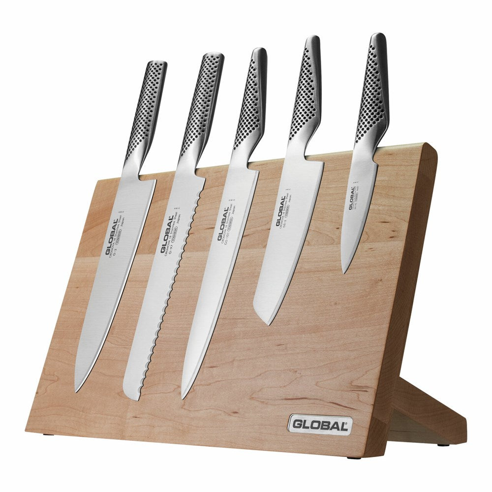 Global Takumi Maple Knife Block Set - 6 Piece