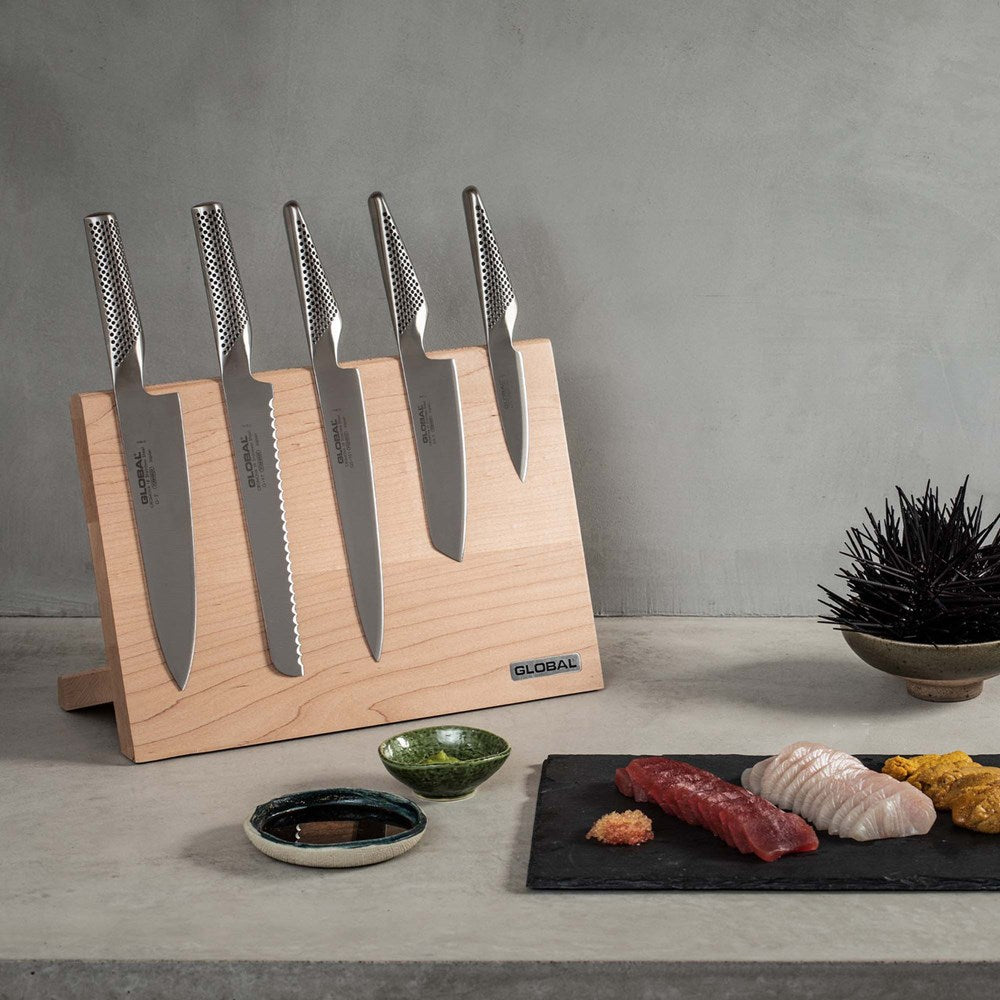 Global Takumi Maple Knife Block Set - 6 Piece