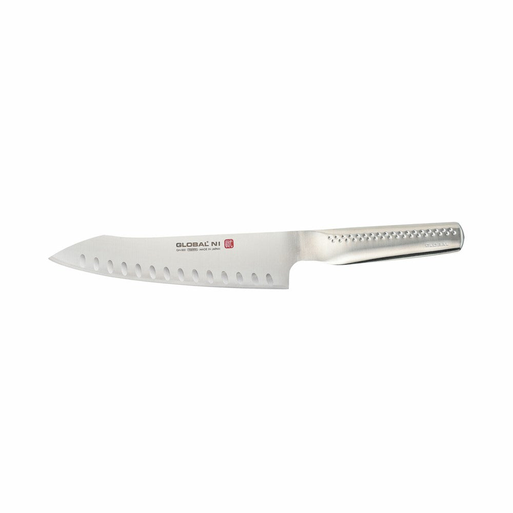Global Ni Oriental Fluted Cooks Knife - 20cm (GN002) Global